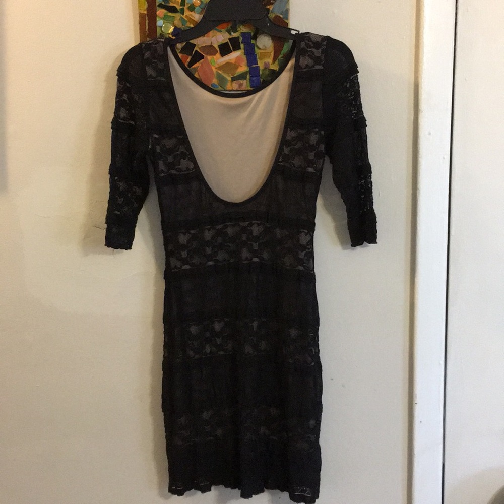 Love Culture Black Lace Bodycon Dress - Picture 3 of 8